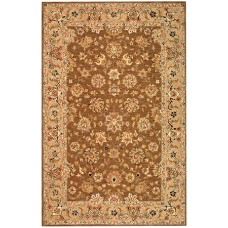 Safavieh Chelsea 3 ft. x 3 ft. Hand Hooked Round Rug - Brown-Ivory HK505B-3R